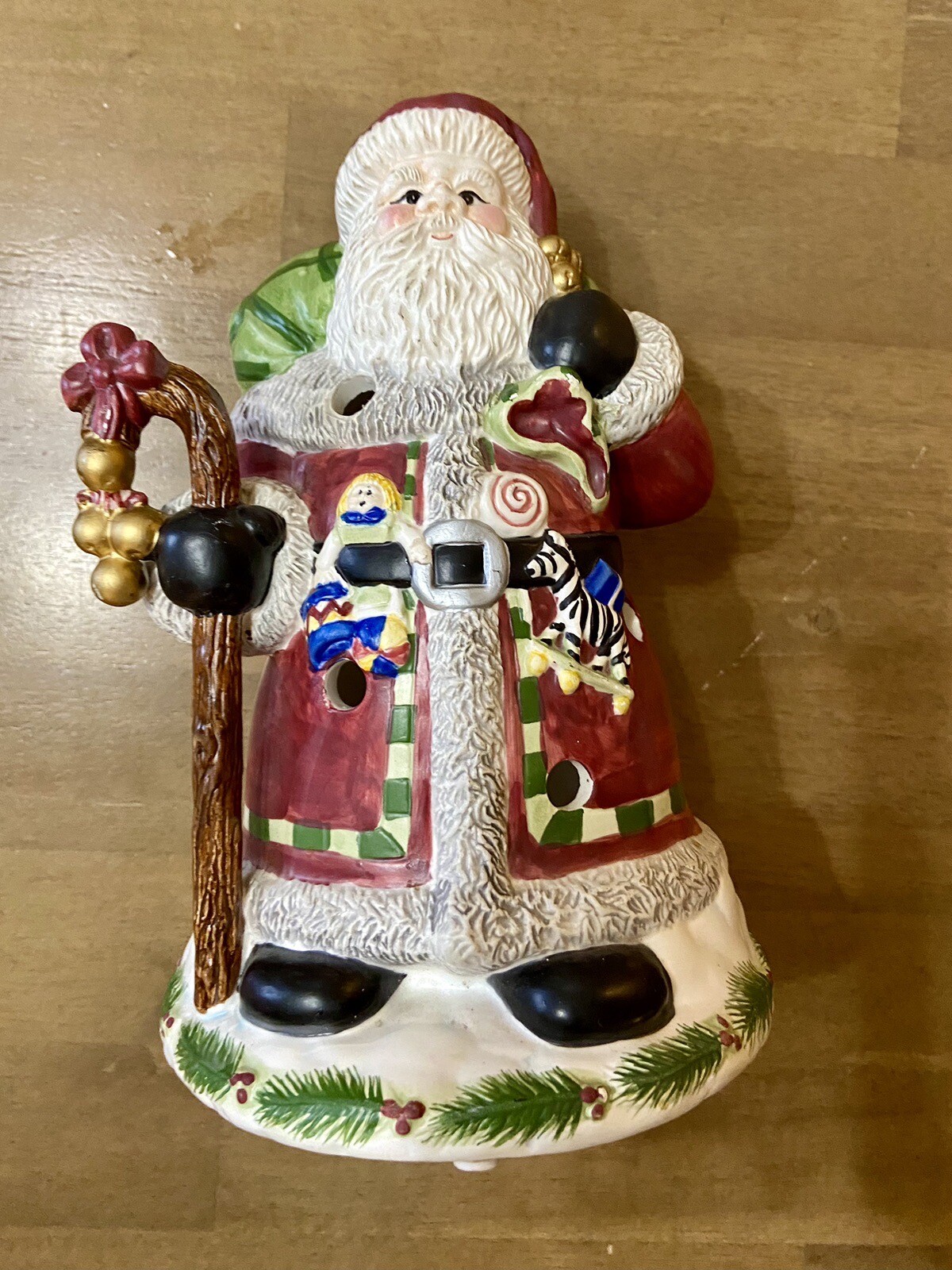 Vintage Yankee Candle Santa Claus Candle Tea Light Holder By Michael