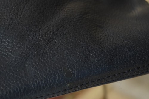 Michael Kors dark blue, small, leather bag/ cross shoulder bag...gold hardware - Picture 8 of 10