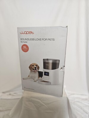 WOPET Automatic Pet Feeder 6L Voice Recorder White