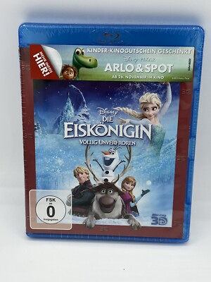 DIE EISKÖNIGIN, völlig unverfroren Walt Disney Blu-ray 3D + Blu-ray Disc NEU