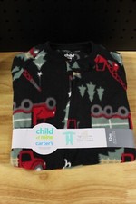 Carter's Child of Mine Baby  Holiday One-Piece Pajamas-Black-12M-New with Tag