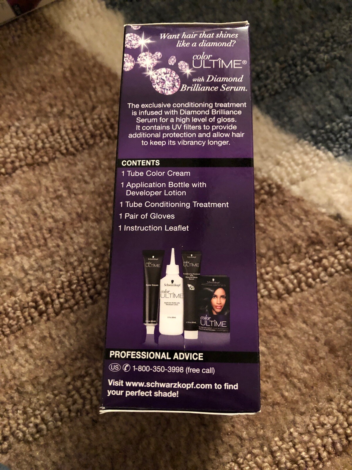 Schwarzkopf Ultime Permanent Hair Color *1.1 Raven Black *Professional Quality