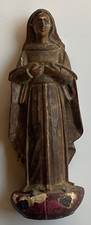 Madonna - Holzschnitzerei ca 17. Jahrhundert - Rarität mit Restbemalung 19 cm