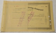 1899 UNITED STATES MINING COMPANY 100 sh stk ctf z datownikiem morskim lNM RZADKIE drobne zużycie