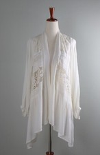 Anthropologie Nwt $158 Elevenses Crochet Lace Jacket Top Size Medium / Large