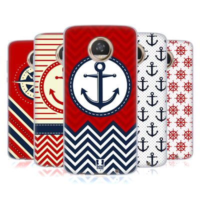 HEAD CASE DESIGNS ZIGZAG NAUTIQUE SOFT GEL CASE FOR MOTOROLA PHONES