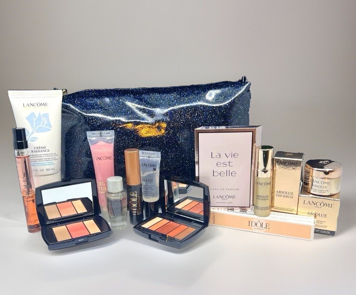 アメリカで購入　①ランコムギフトセット　スキンケア、コスメセット NEW❤$588 Lancome Holiday Beauty Box 10 Iconic Pieces of