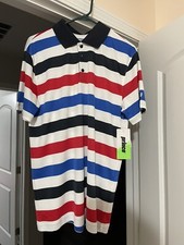 Prince Men's Striped Short Sleeve Tennis Polo Size Medium