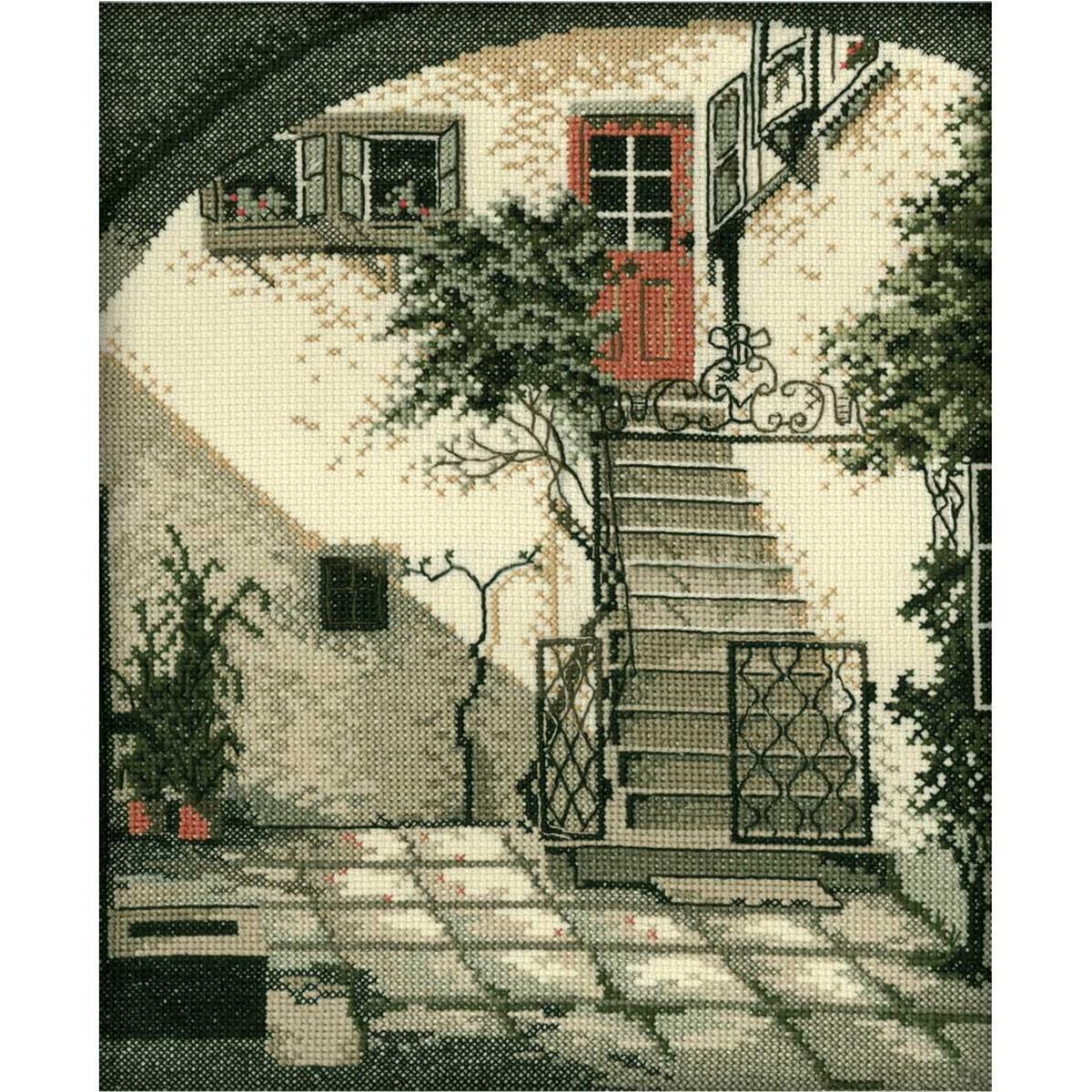 RTO counted Cross Stitch Kit ""Old city"" R140, 23x30 cm, DIY