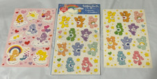 2002 Care Bears Stickety-Doo-Da Stickers 3 Sheets New