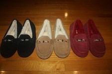 New In Box UGG Women Ansley Charm GEM Suede Slippers SHIP FREE US FAST