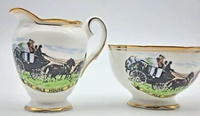 Royal Ascot Bone China Creamer and Sugar Bowl.  150 Mile House Mile House B.C.