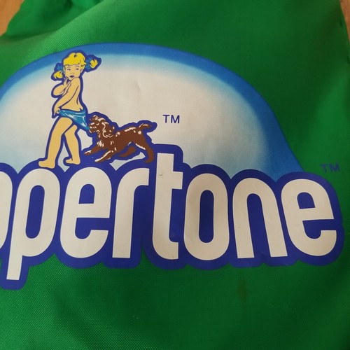 Coppertone Girl Dog Green Beach Travel Backpack Attached Blue Towel Drawstring - Picture 10 of 24