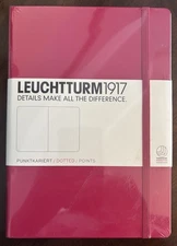 Leuchtturm 1917 Hardcover Dot Grid Notebook in Red NEW