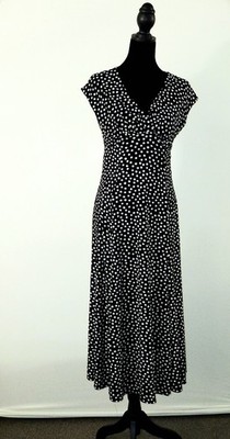 Black And Cream Polka Dot Dress