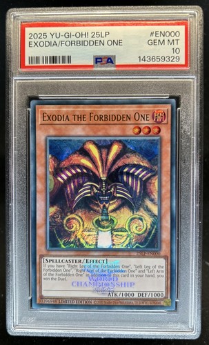 2025 Yu-Gi-Oh Exodia The Forbidden One #EN000 PSA 10 GEM MINT