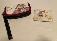 Vintage Brighton It?s A Girls World Purse No Strap + Life?s A Runway Card Holder