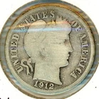 1912-D BARBER DIME GOOD #15371