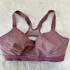 Lululemon Women Awake to Lace Bra 34D Plumful Smoky Blush Racerback
