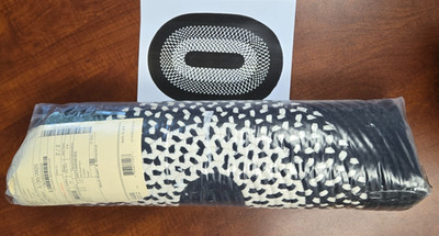Two Colonial Mills Braided Rugs each measures  2ft X 4ft black & white