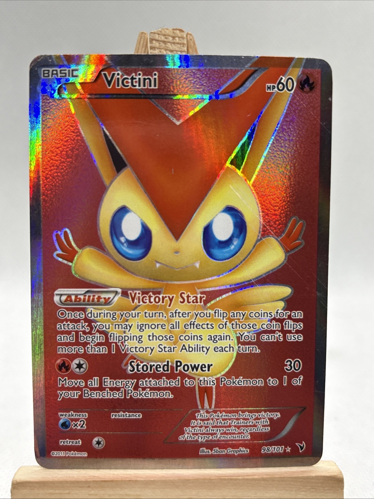 Victini 98/101 B&W Noble Victories Full Art Ultra Rare Pokemon TCG LP MP