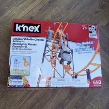 Motorised K'NEX Amazin' 8 Roller Coaster Set – 448pcs, Ages 7+ Box Instructions