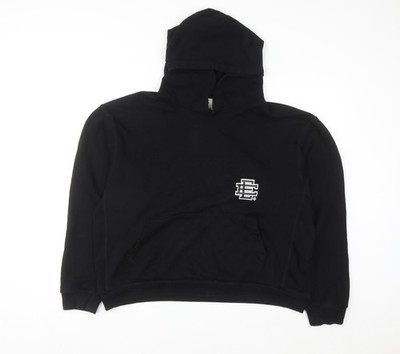 Eric Emanuel Herren Schwarz Pullover Hoodie Medium Baumwollfleece