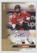 2022 Upper Deck Team Canada Juniors Women's WC Signatures Erin Ambrose Auto 0pz2