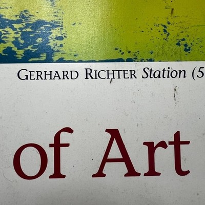 GERHARD RICHTER Station 577-2 Poster 1985 Abstract Painting Rare