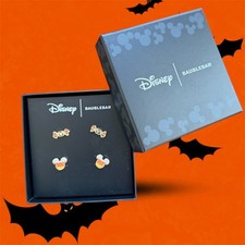 Disney Baublebar Halloween Mickey Mouse Candy Stud Earrings New in Box