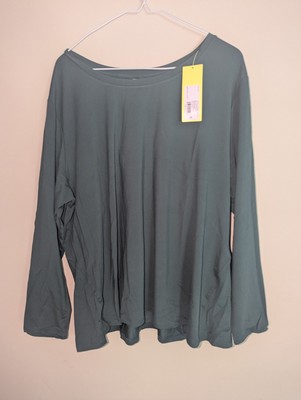 All In Motion Women's Dark Green Long Sleeve Shirt 3X