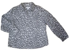 Chico's Women's 3 Blouse Animal Print Long Sleeve No Iron