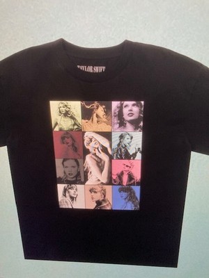 Taylor Swift 'Eras Tour' Official Merch T-Shirt-Black-Size Youth Smal-New/Sealed