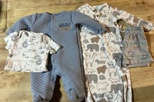 Baby Boys 4 Piece Bundle Pajamas, One Piece , Shorts Size 0-3  3-6 Months