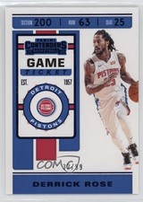 2019-20 Panini Contenders Game Ticket Blue /99 Derrick Rose #28 n1u
