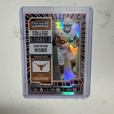 2025 Panini Texas NIL Quintrevion Wisner Red White & Blue College Ticket