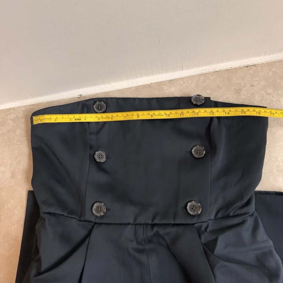 Vestido Christopher John Rogers x J Crew esculpido en duquesa satinado para mujer talla 6 Foto 3 de 4