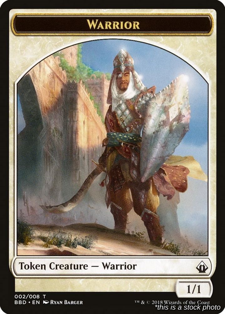 Warrior Token Token 2 BBD Battlebond Near Mint NM Magic