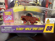 Car Tuned Chase Lowriders S2 1961 Chevy Impala Sport Coupe 164 Diecast Red Car Tuned Chase Lowriders S2 1961 Chevy Impala Sport Coupe 164 Diecast Red