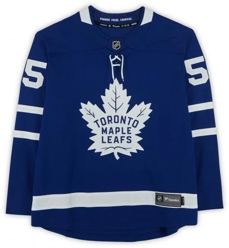 Camiseta deportiva firmada por Mark Giordano Toronto Maple Leafs Blue Fanatics Breakaway Foto 3 de 4