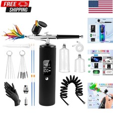 48 PSI Airbrush Kit with Air Compressor, High Pressure Airbrush Kit Non-Clogg...