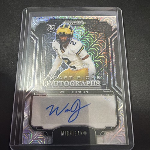 2025 Panini Prizm Draft Picks Will Johnson Auto RC Mojo Rookie #/25 Wolverines