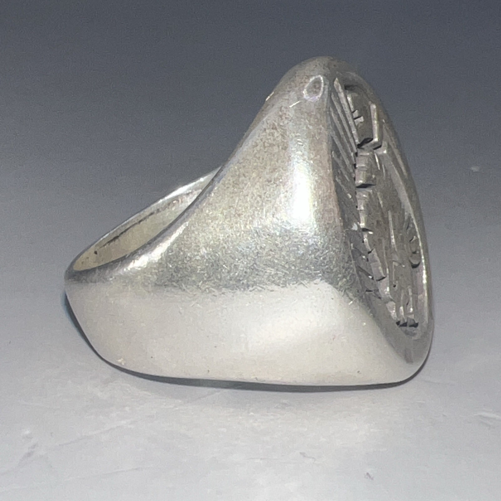 Native American Eagle Design Solid Sterling Signe… - image 3