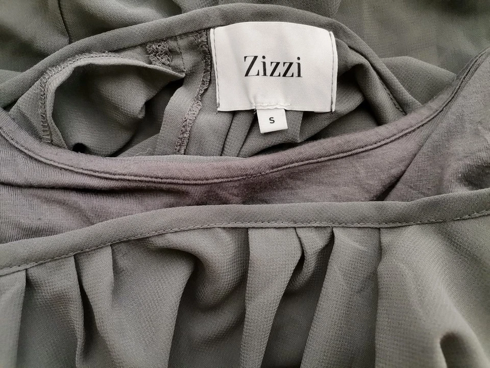 Zizzi Size S Grey Blouse Short Sleeve - Image 4 of 4