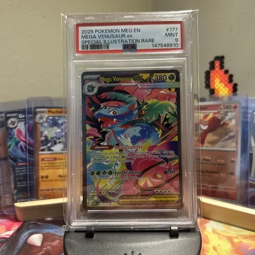 Pokemon Mega Venusaur ex Special Illustration Rare Mega Evolution 177/132 PSA 9