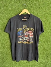 Vintage 1980'S Harley-Davidson 3D Emblem Eagle Pattern with Stars and Stripe...