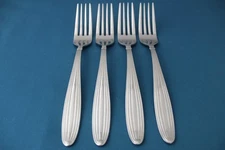 4 Large Dinner Forks  Reed & Barton JUBILEE GLOSSY 18/8 LIGHT USE China 8"