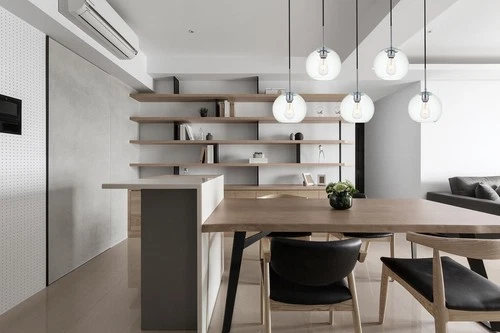 Elegant Lighting LD2228 Baxter 5 Light 42"W Linear Pendant - Brass - Picture 11 of 12