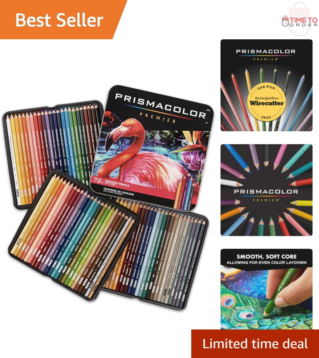 Assorted 72 Pack Soft Core Artist Quality For Drawing