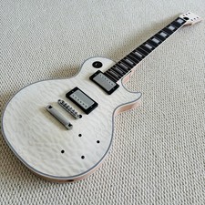 DIY Electric Guitar Unfinished Kit Rosewood FB Mahogany BD Quited Maple Top